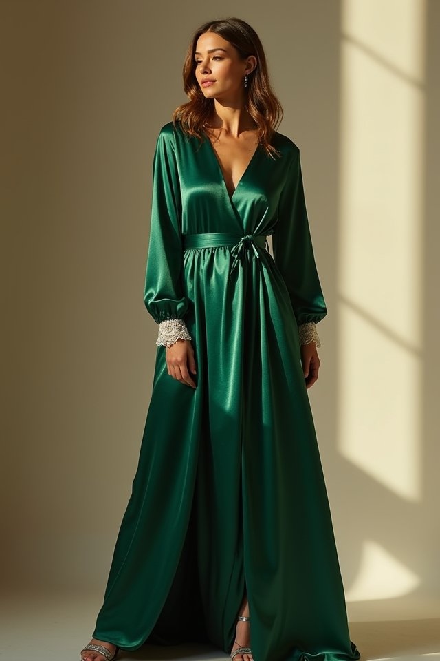 wrap dress winter elegance